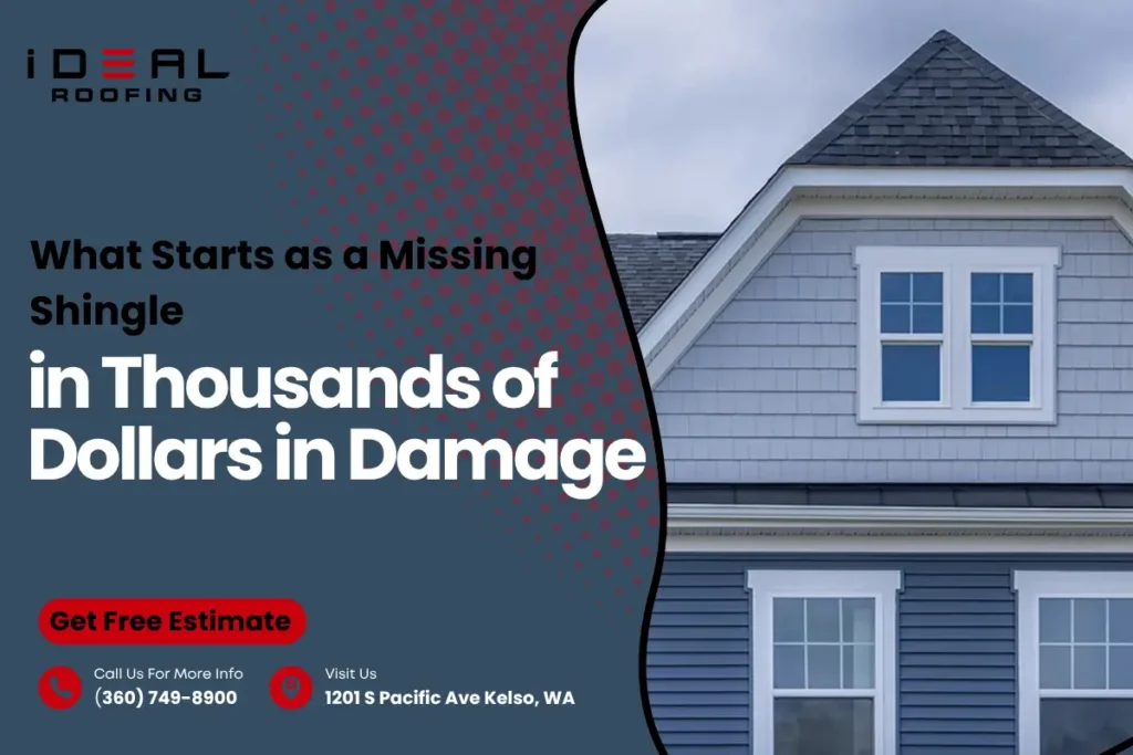 Missing Shingle Can End in Thousands of Dollars in Damage