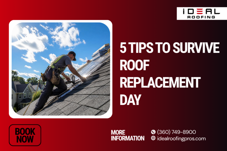 A professional roofer secured with safety harnesses installing shingles on a steep roof pitch.